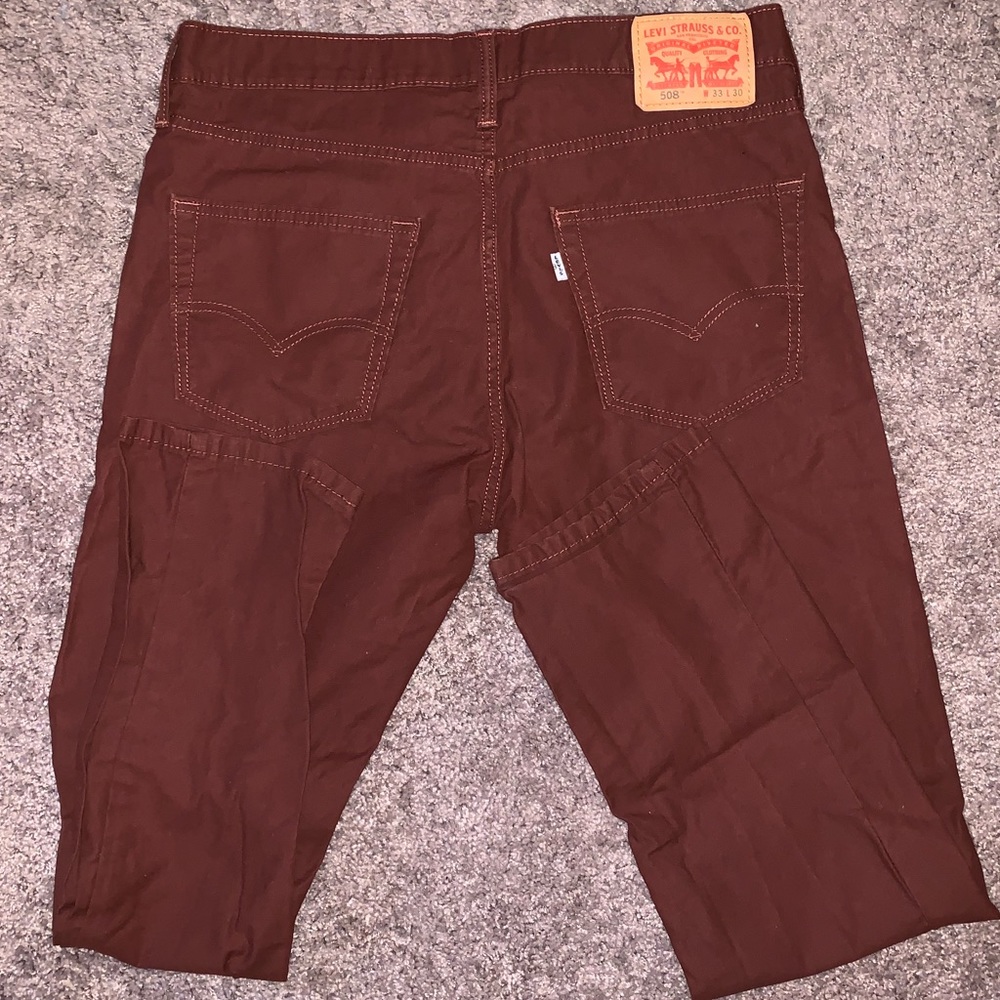 Levi’s 508 Rust Colored Jeans